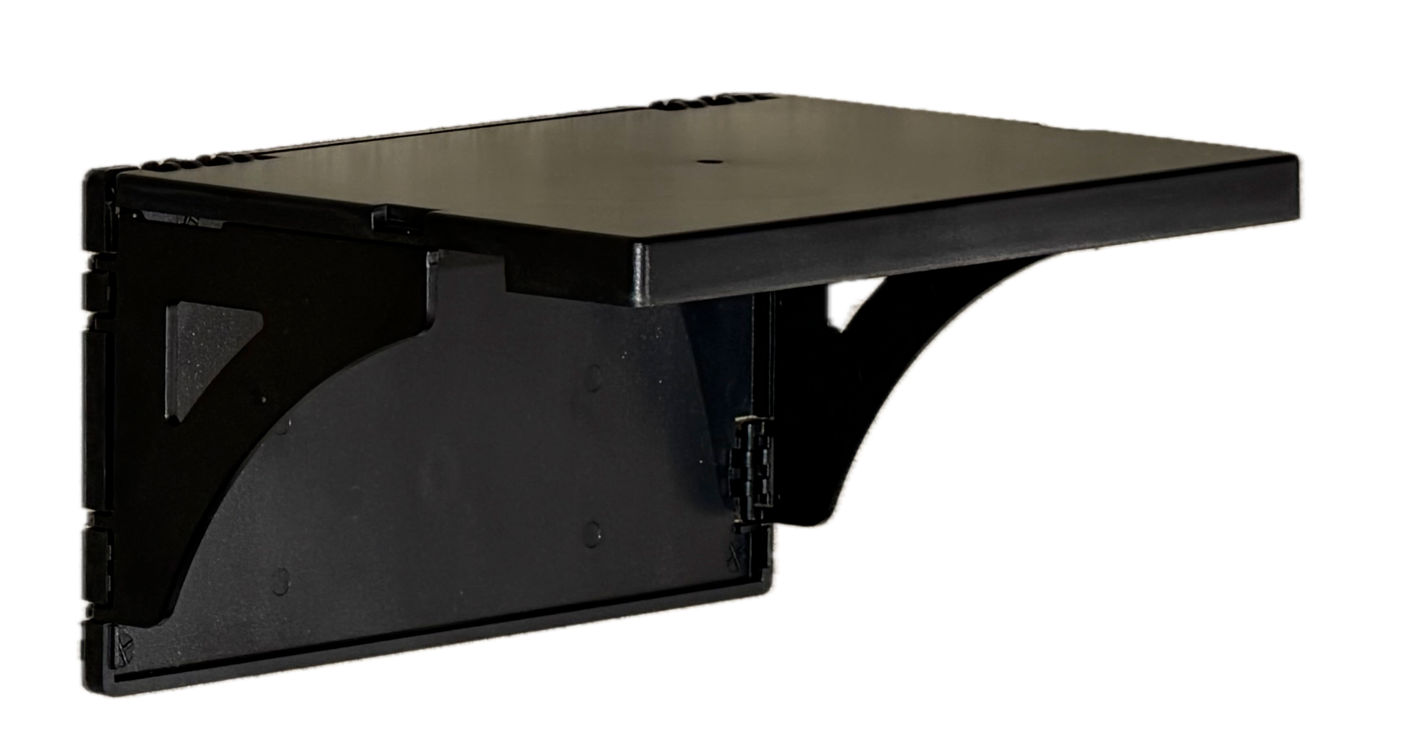 The streamlined New Edition Pocket Shelf open